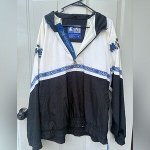 Vintage Starters Orlando Magic Black and White Windbreaker Jacket XL
